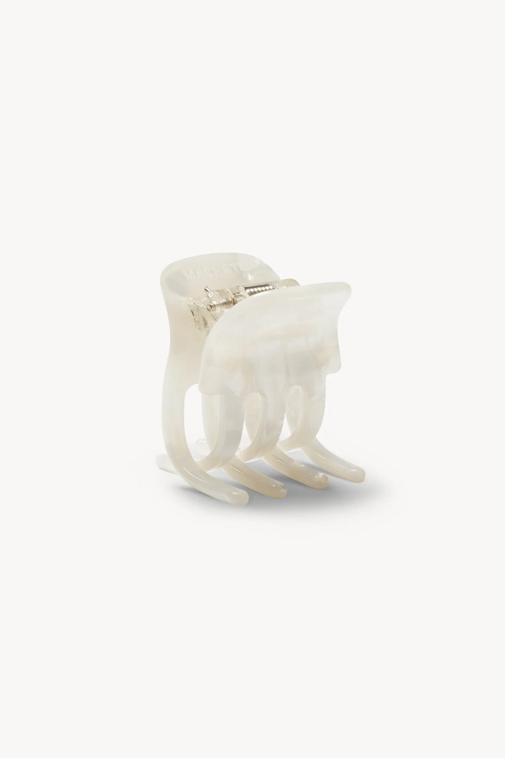 MINI CLAW CLIP-WHITE SHELL