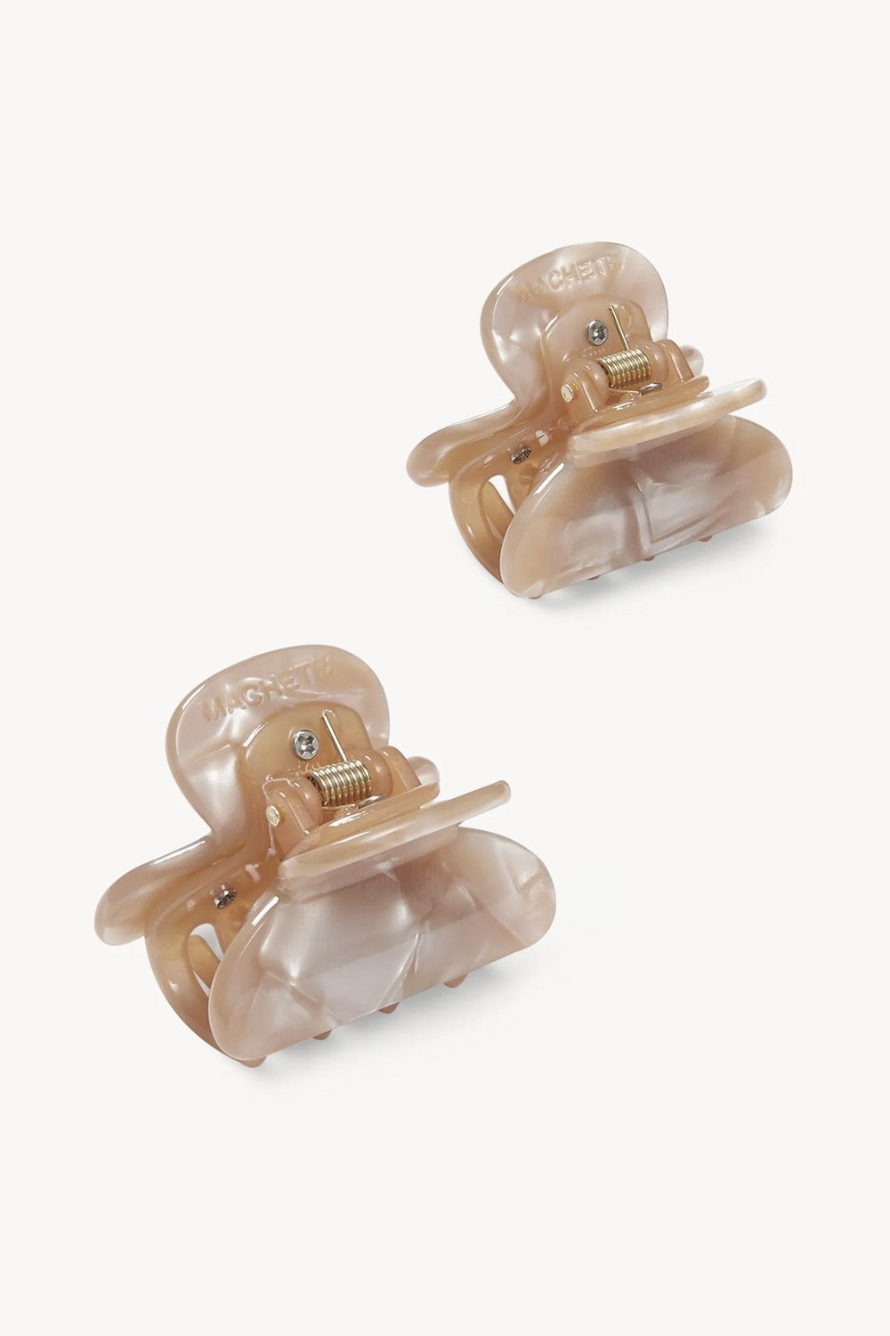 TWIN CLAW CLIPS-SAND SHELL