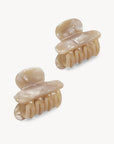 TWIN CLAW CLIPS-SAND SHELL