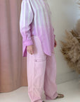 OMBRE STRIPE BLOUSE