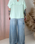 RUFFLE BLOUSE