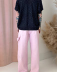 SEQUIN V-NECKSWEATER