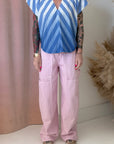 OMBRE STRIPE V-NECK