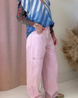 OMBRE STRIPE V-NECK