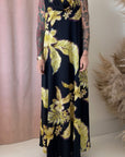 COWL NECK SILK DRESS