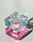 DIAMOND CANDLE HOLDER-PINK