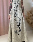 FLORAL WOVEN MAXI DRESS