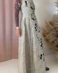 FLORAL WOVEN MAXI DRESS