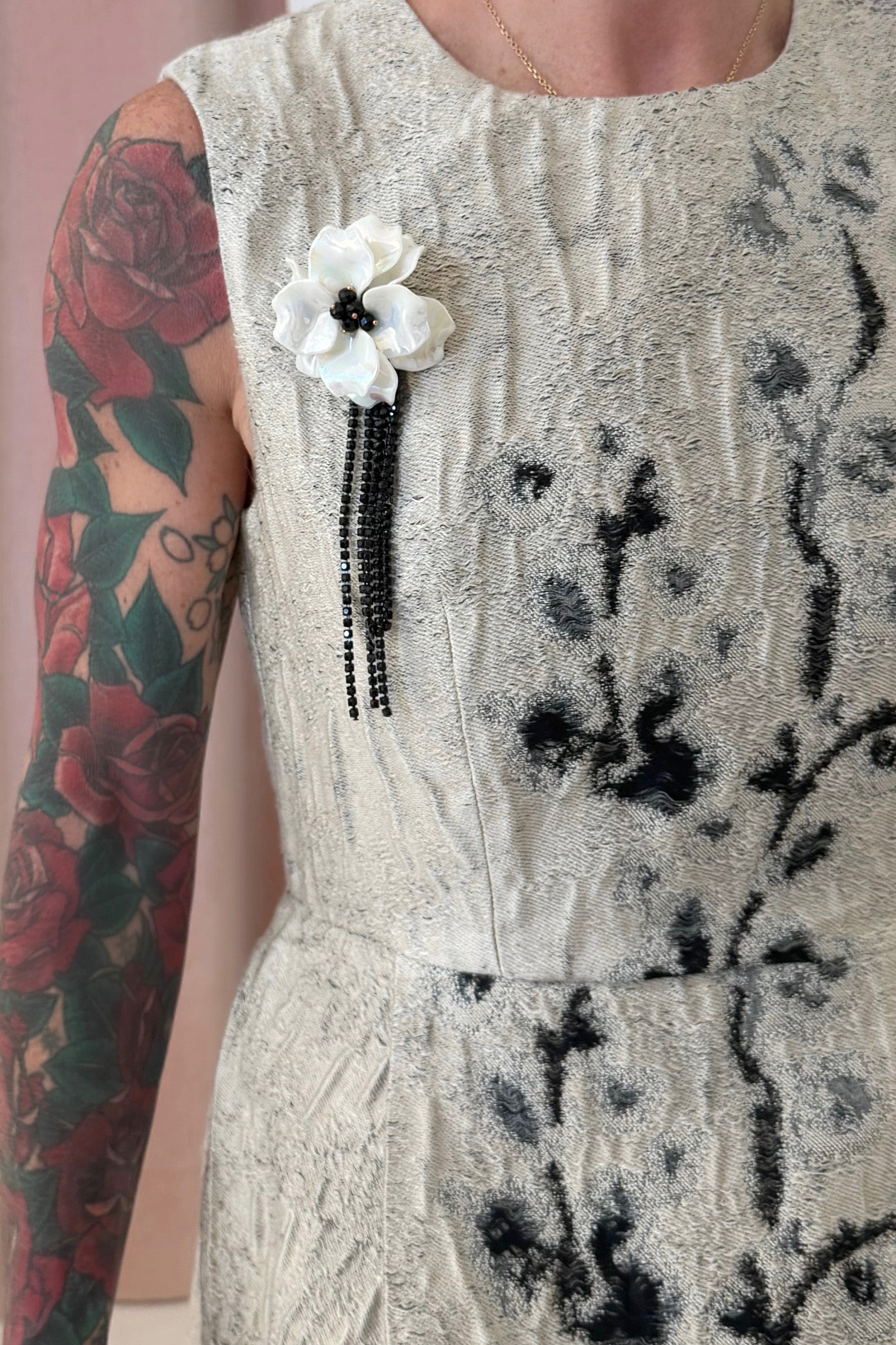 FLORAL WOVEN MAXI DRESS
