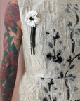 FLORAL WOVEN MAXI DRESS