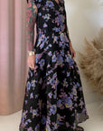 FLORAL JACQUARD DRESS