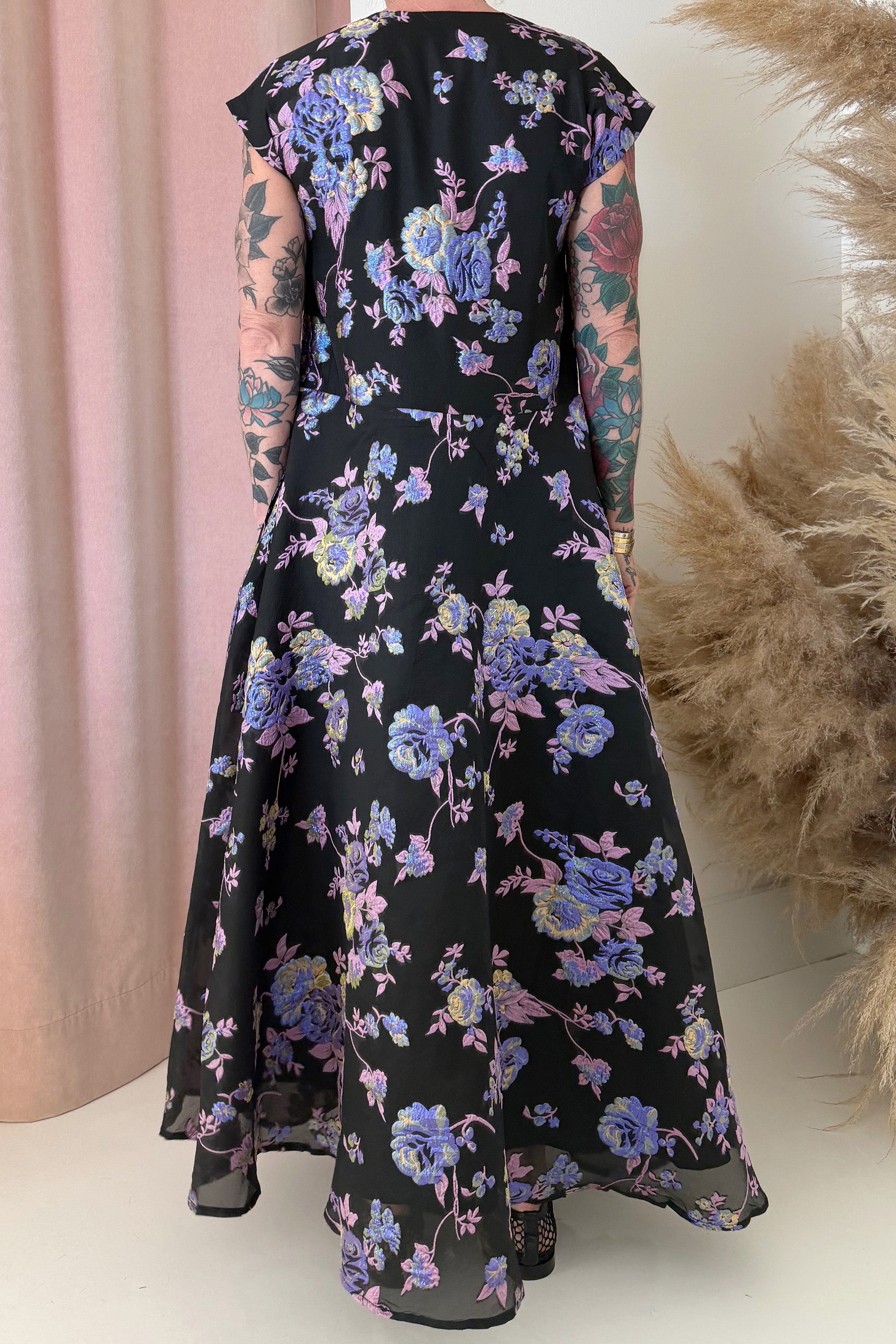 FLORAL JACQUARD DRESS