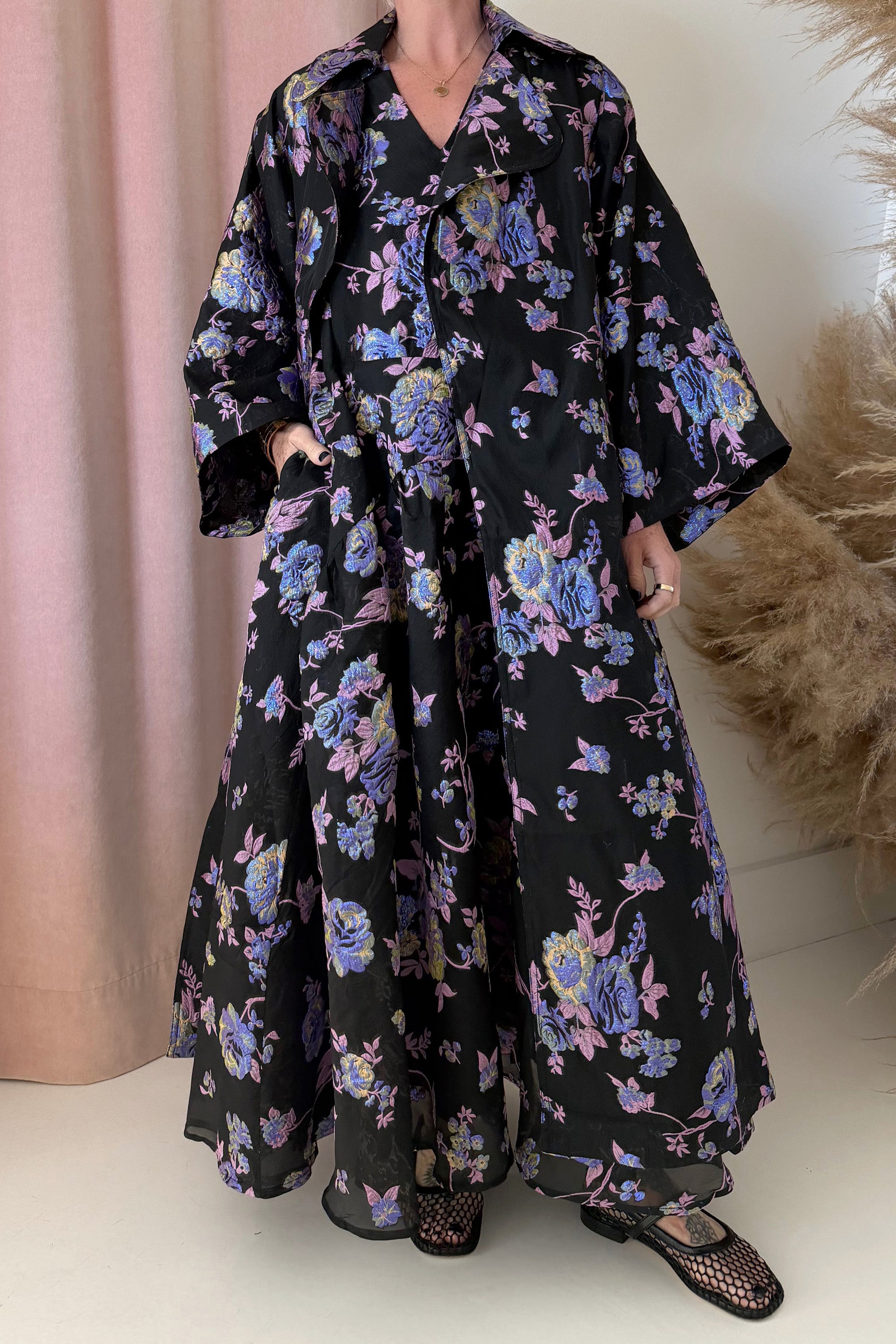 FLORAL JACQUARD DRESS