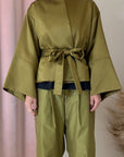 SATIN KIMONO JACKET