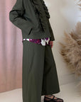 RUFFLE MILITARY JACKET