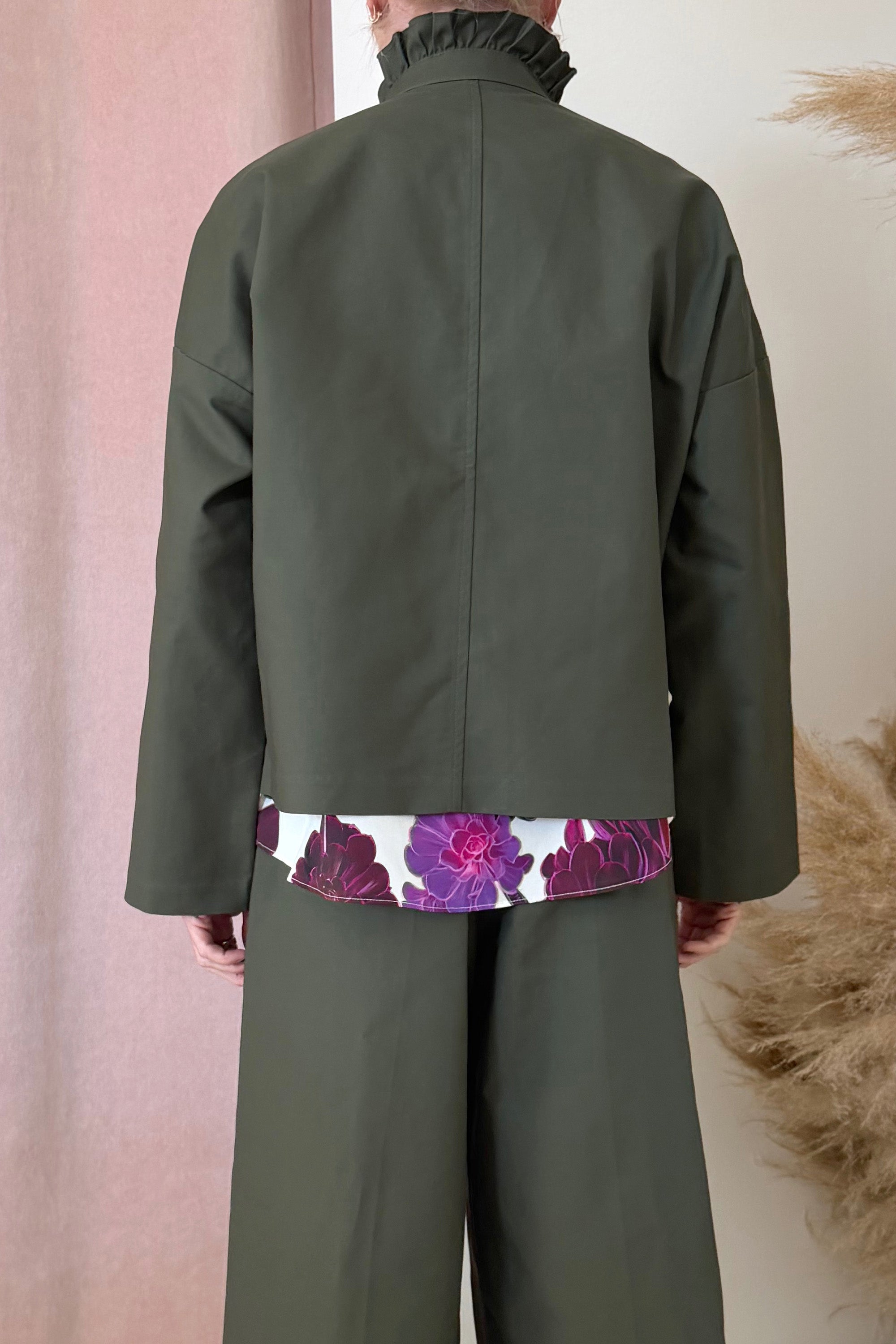 RUFFLE MILITARY JACKET
