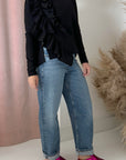 RUFFLE TECH BLOUSE