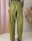 PLEATED TAFFETA PANT