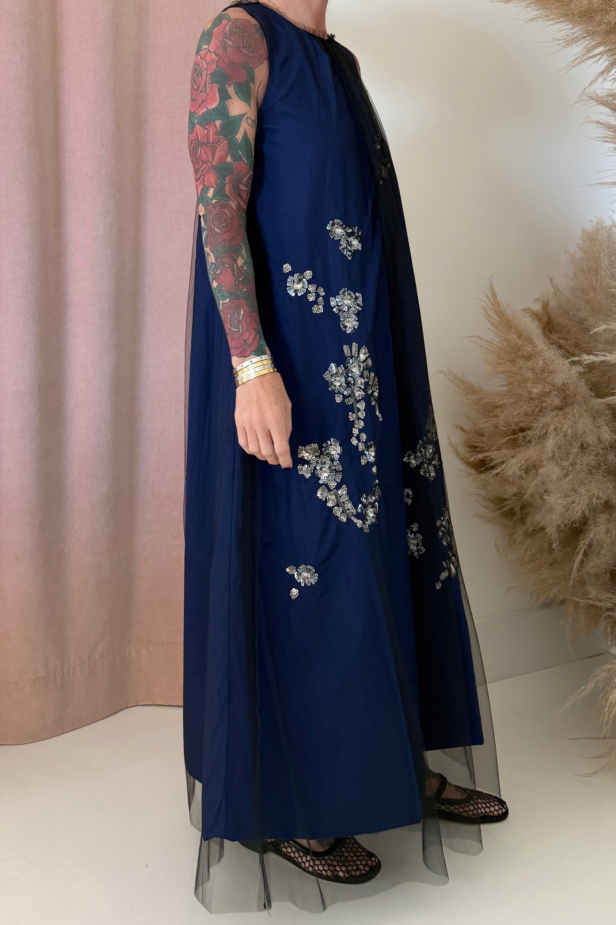 TULLE TAFFETA DRESS