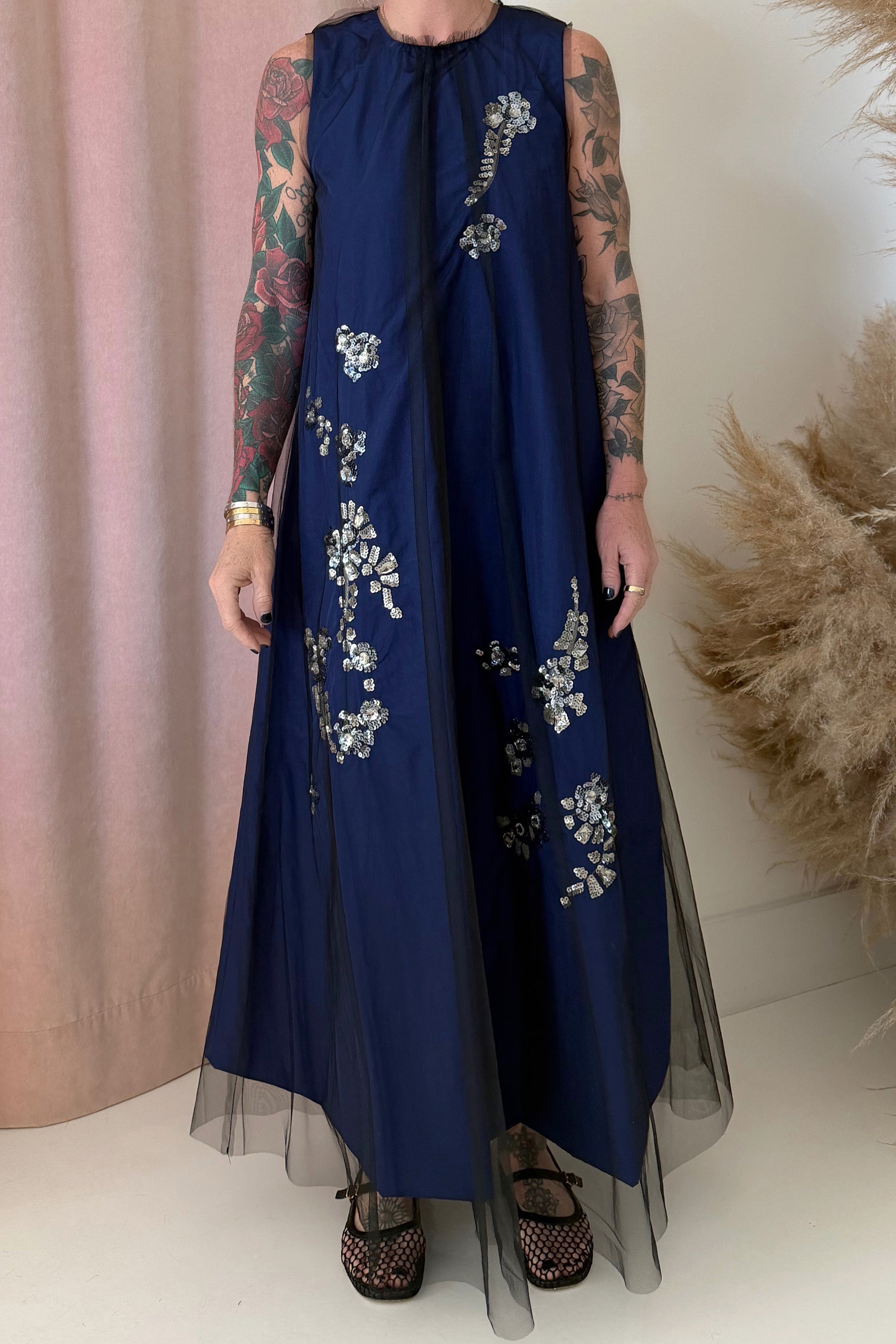 TULLE TAFFETA DRESS