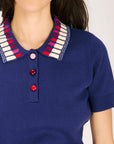 LIPSTICK POLO SWEATER