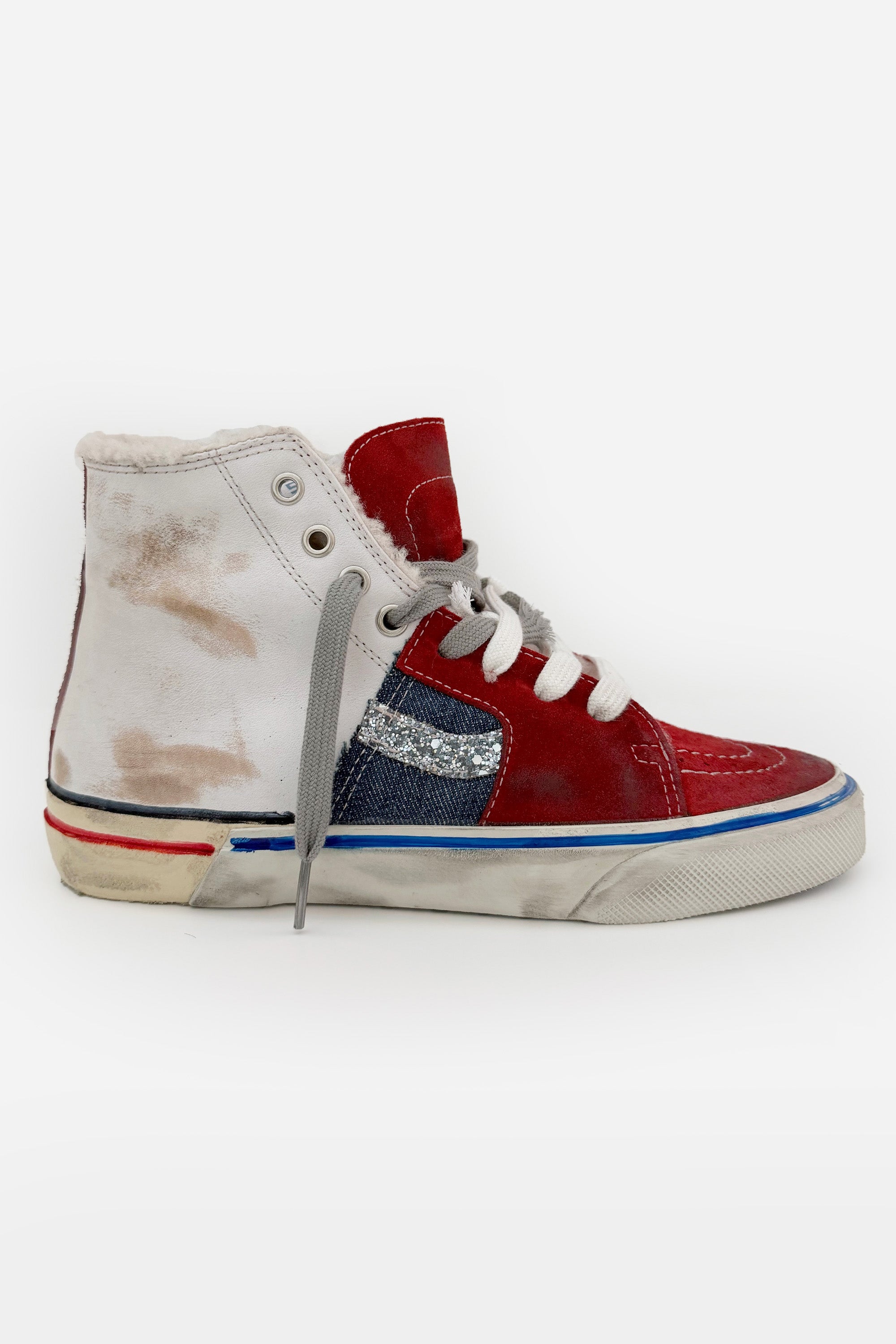 FAUX SHEARLING CALY STAR HI TOP