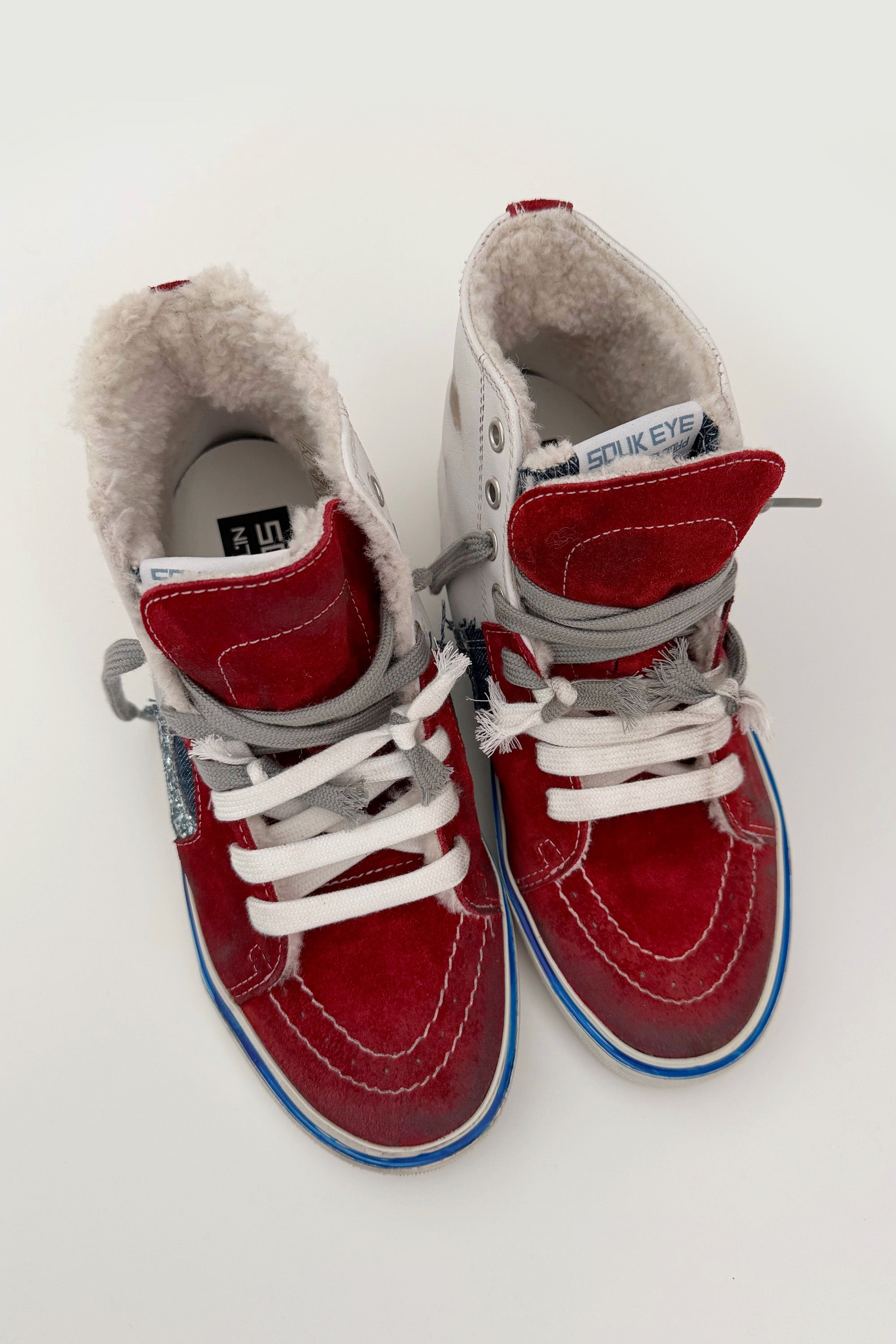 FAUX SHEARLING CALY STAR HI TOP