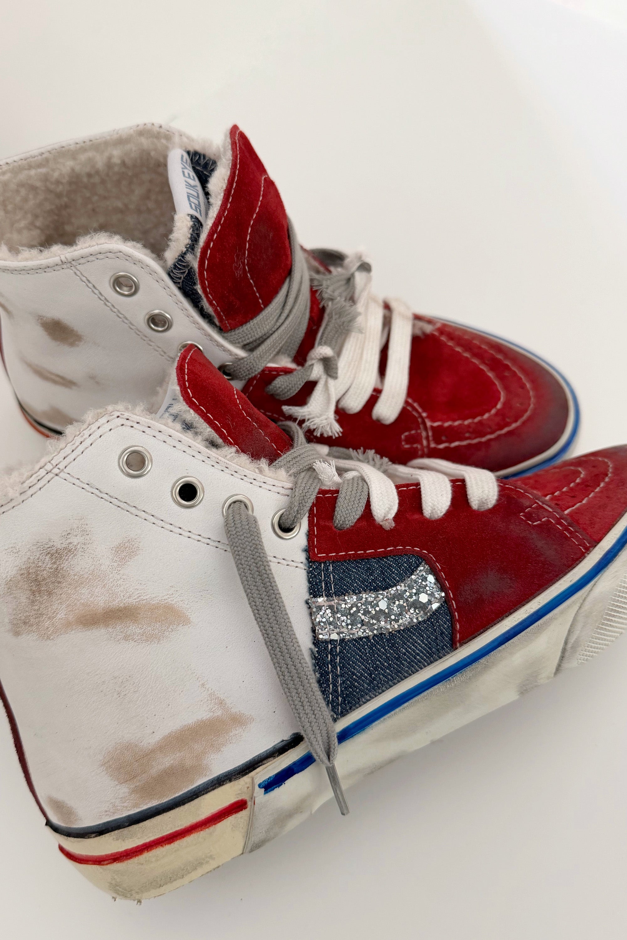 FAUX SHEARLING CALY STAR HI TOP