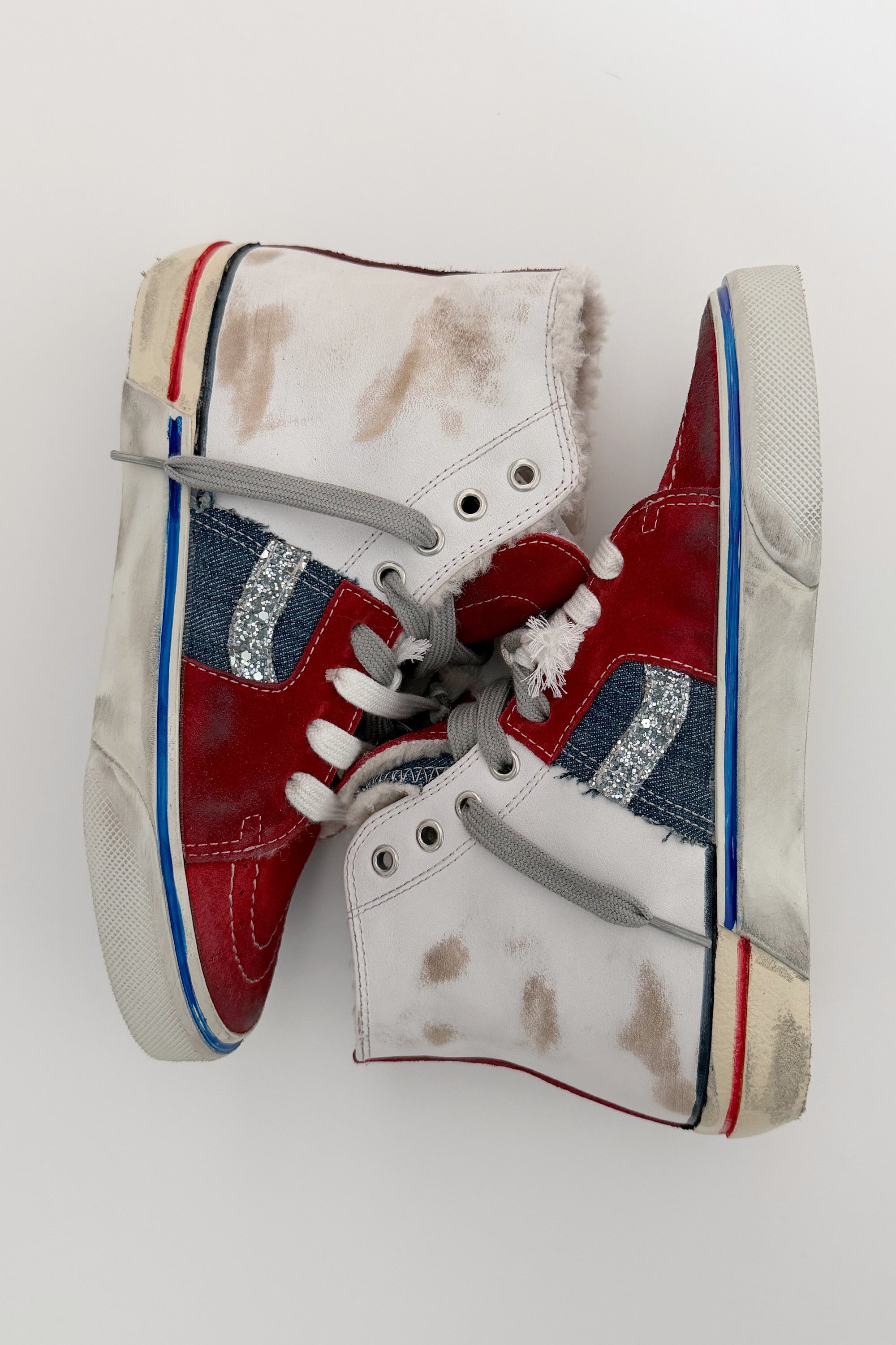 FAUX SHEARLING CALY STAR HI TOP