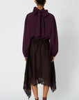ASYMMETRICAL LACE SKIRT