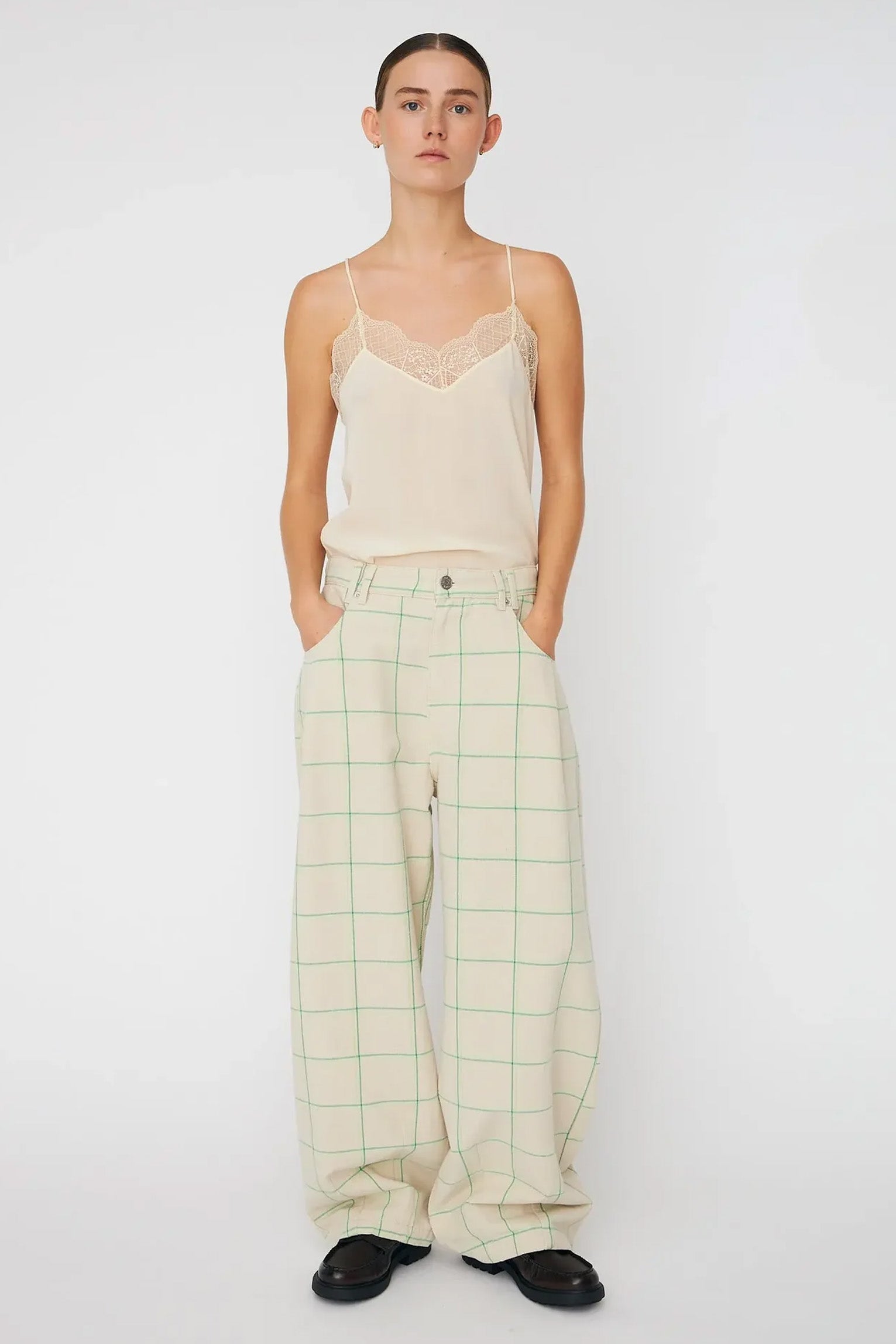 CHECKED PANTS