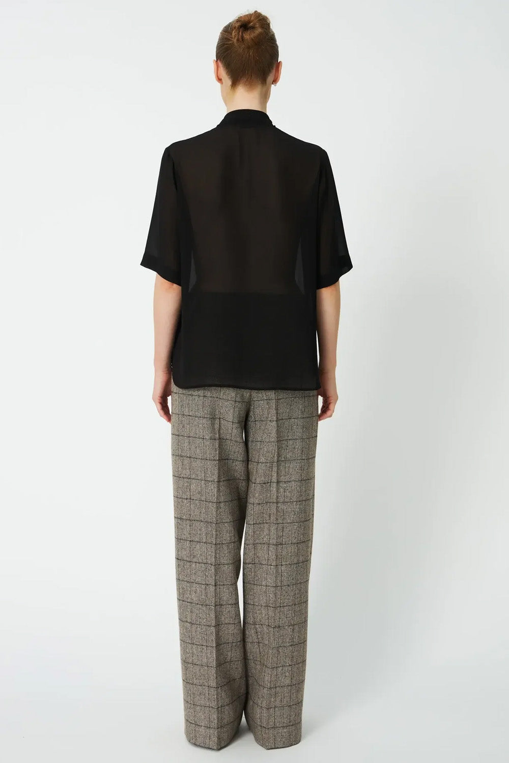 CHIFFON TIE SHIRT