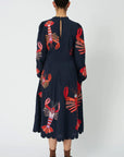 EMBROIDERED MIDI DRESS