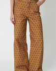PRINTED CANVAS PANTS
