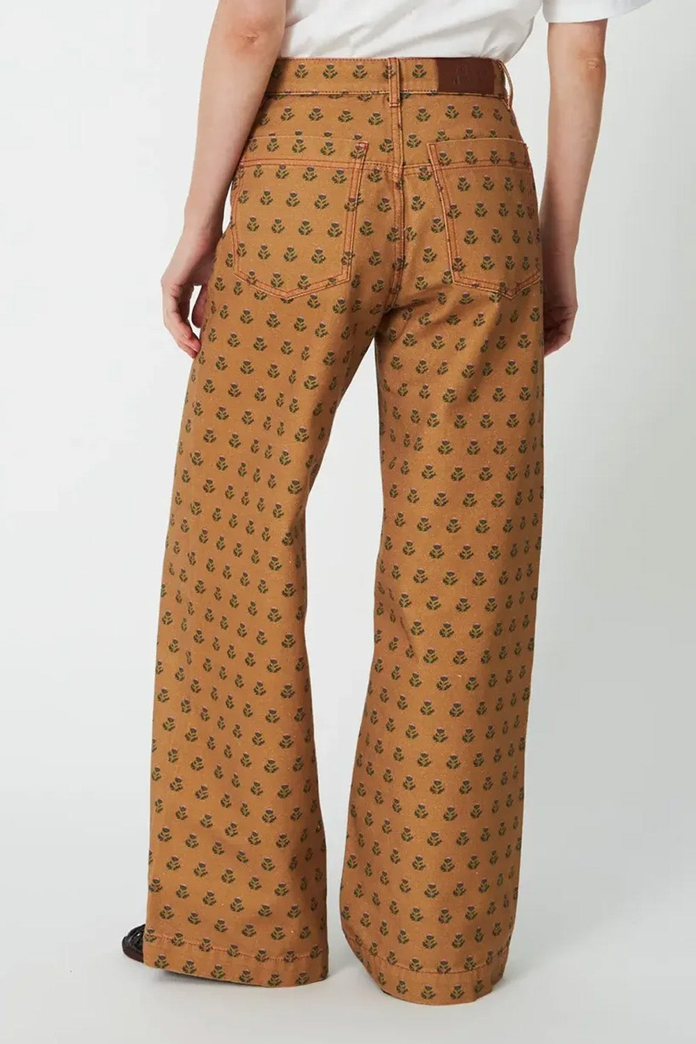 PRINTED CANVAS PANTS