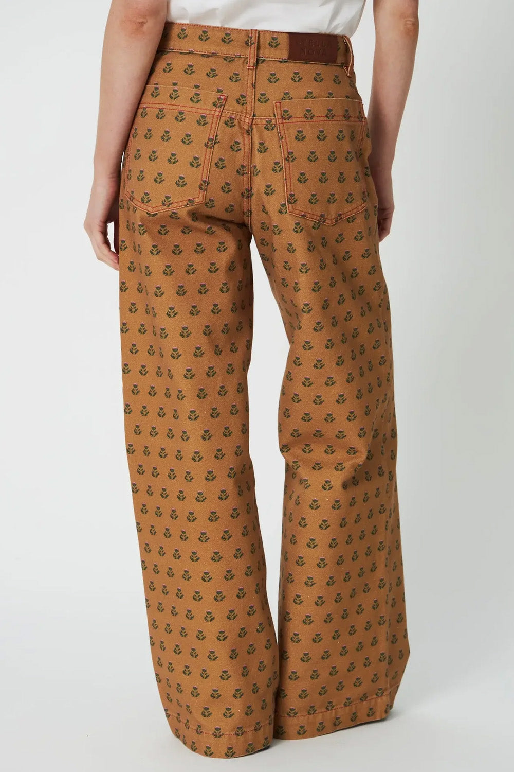 PRINTED CANVAS PANTS