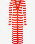 LONG STRIPE CARDIGAN
