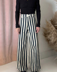 DISCO PANT-NAVY STRIPE