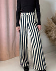 DISCO PANT-NAVY STRIPE