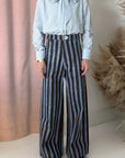 DISCO PANT-BROWN STRIPE