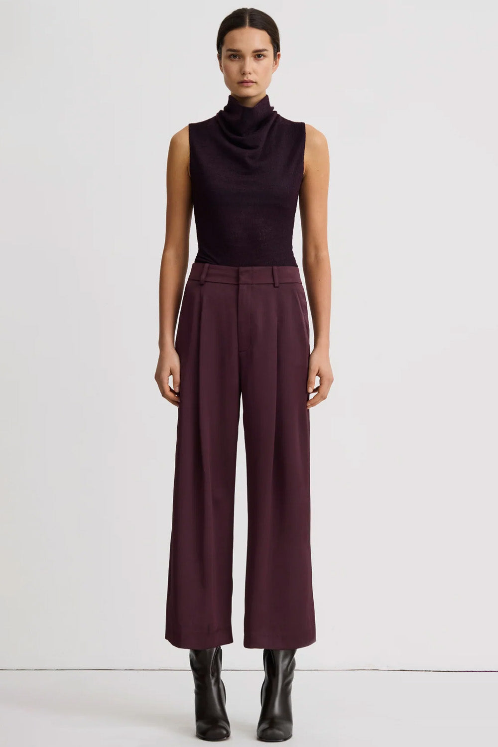 CROPPED PLEATED PANT