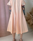 DOLLS DRESS-ORANGE