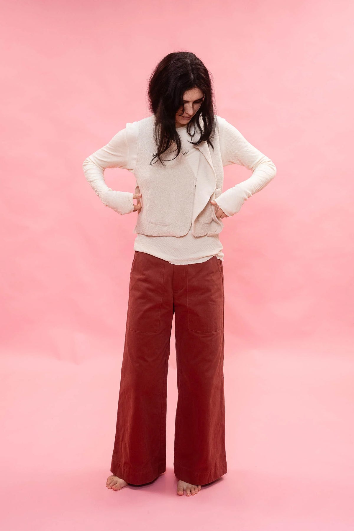 FLARE PANT-RUST