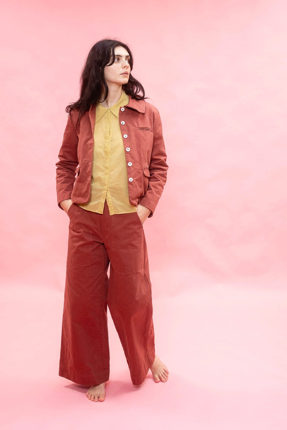 FLARE PANT-RUST