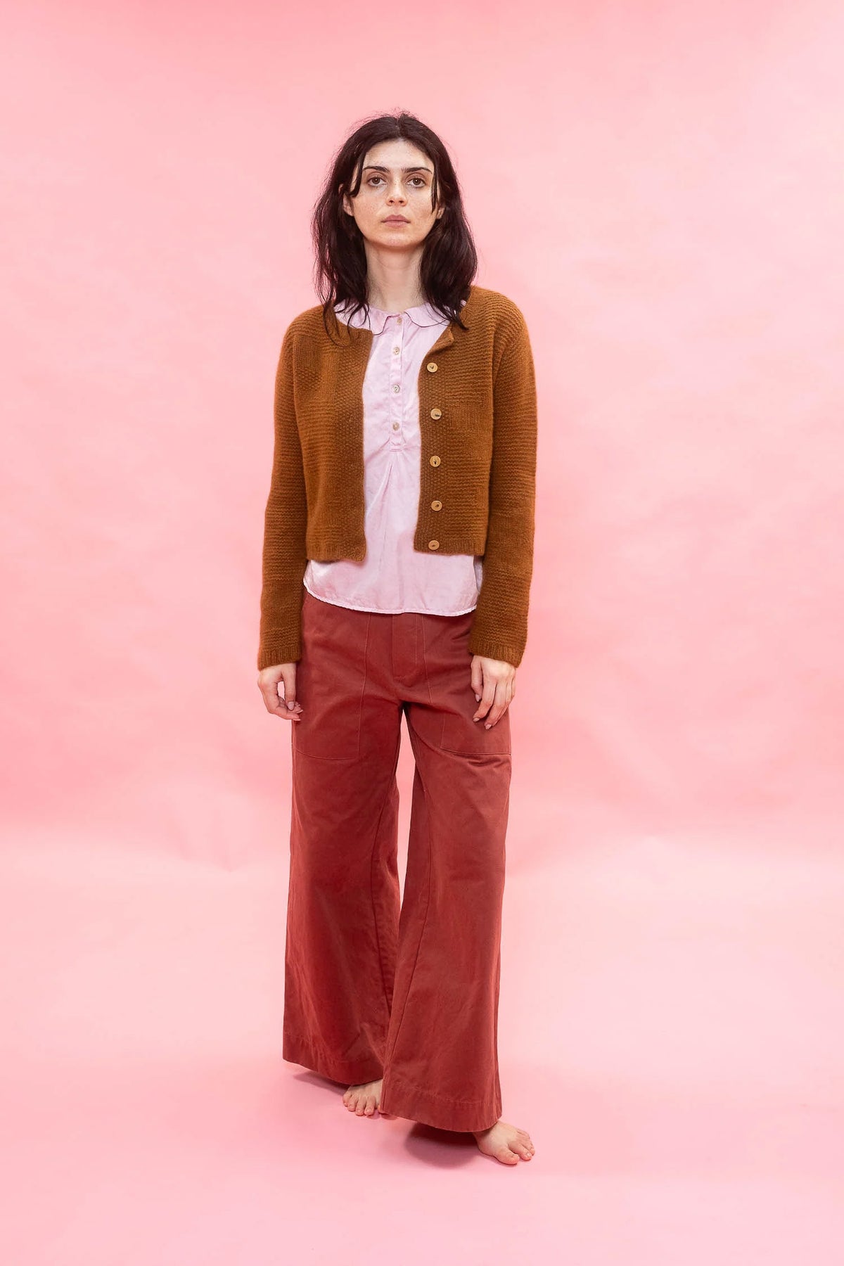 FLARE PANT-RUST