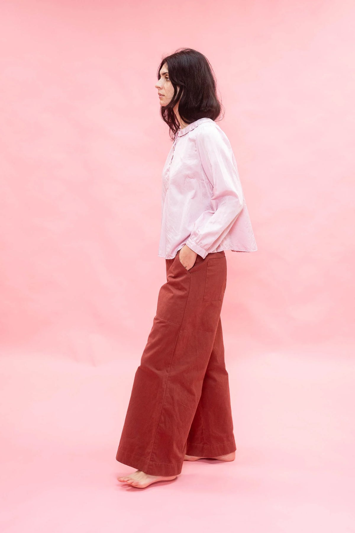 FLARE PANT-RUST