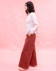 FLARE PANT-RUST