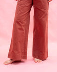 FLARE PANT-RUST