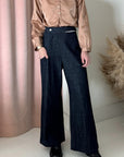 DENIM HEM PANT