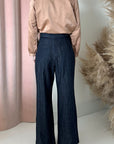 DENIM HEM PANT